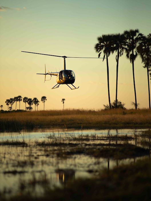 Wilderness Experienes Helicopter Botswana