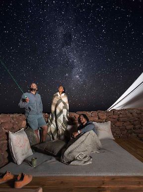 Stargazing at Wilderness Desert Rhino Camp