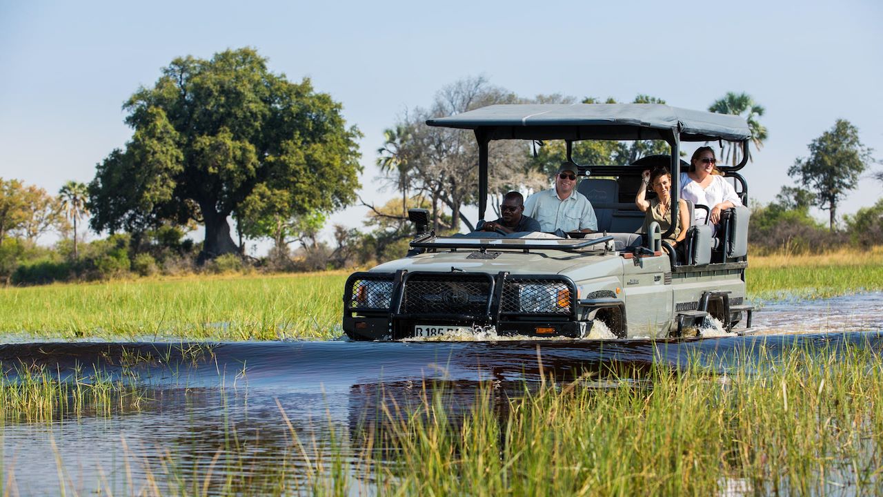 Wilderness Abu Experiences Game Drive Through Delta Waters