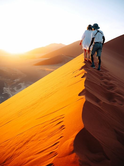 Hiking up Big Daddy is a not to be missed activity from Kulala