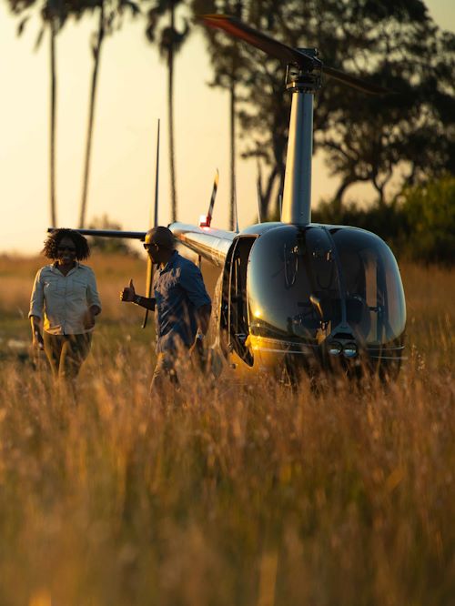 Wilderness Experienes Helicopter Linyanti