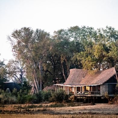 Guest suite is beautifully tucked away in the trees for privacy