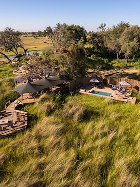 Little Vumbura Botswana Aerial View