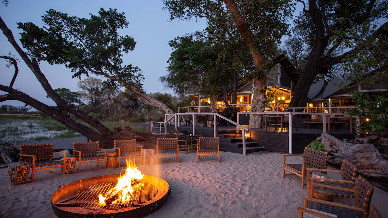 Wilderness Abu Botswana Accommodation Camp Fire