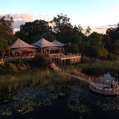 Wilderness DumaTau main area and jetty