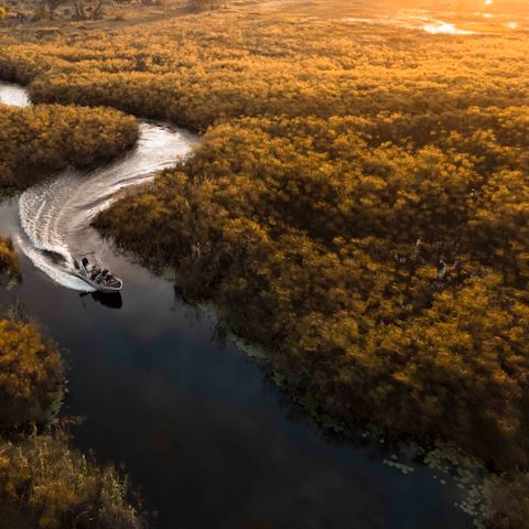 Wilderness Botswana Boating Delta Channels