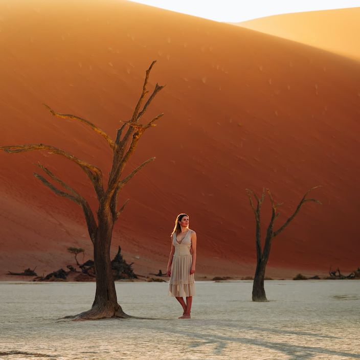 the breathtaking world renowned Dead Vlei is a natural wonder