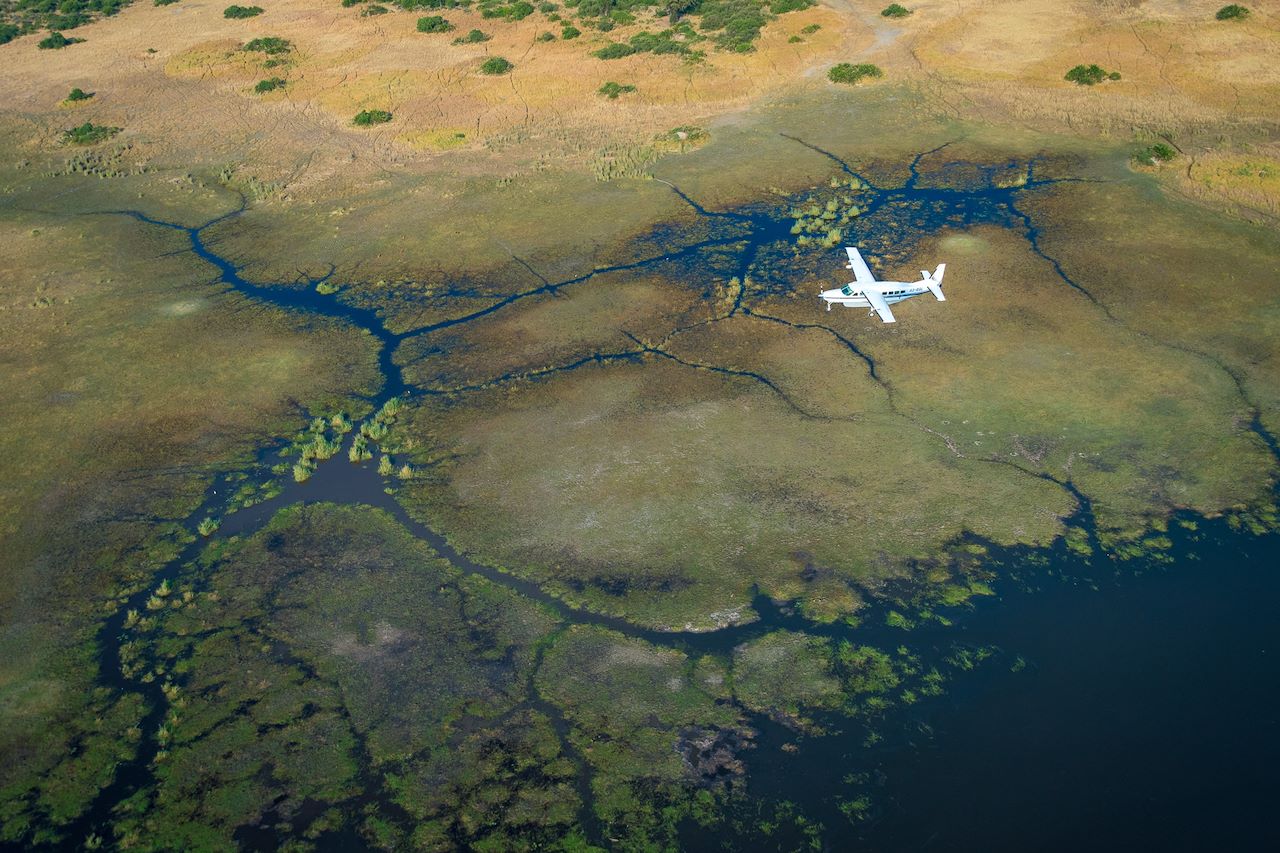 Wilderness Air Plane Flying in Botswana flying safari