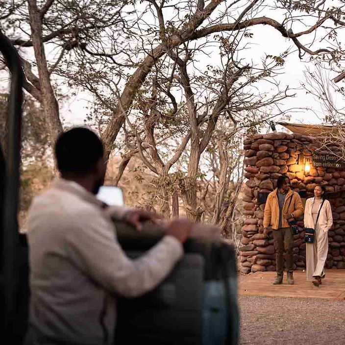 Guests getting ready for a nature drive Wilderness Namibia