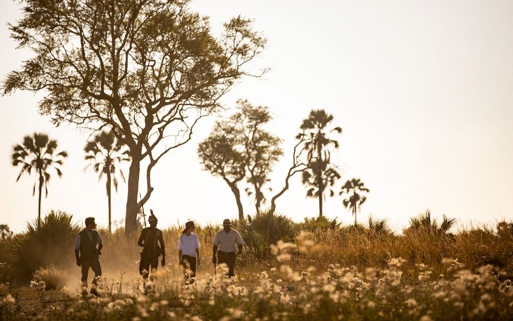 A walking safari with local san tribesman