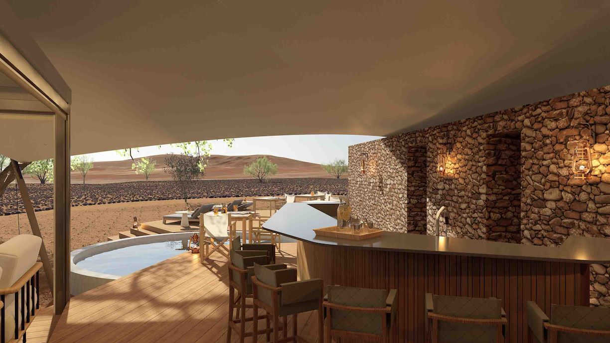 Wilderness Desert Rhino Camp rebuild renders