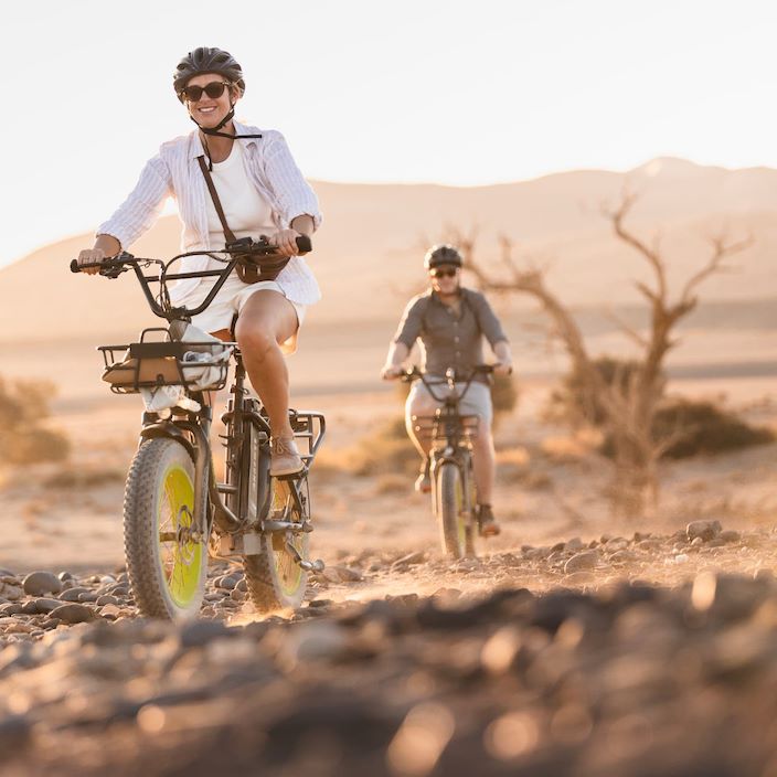 A sense of adventure on an Ebike through the desert