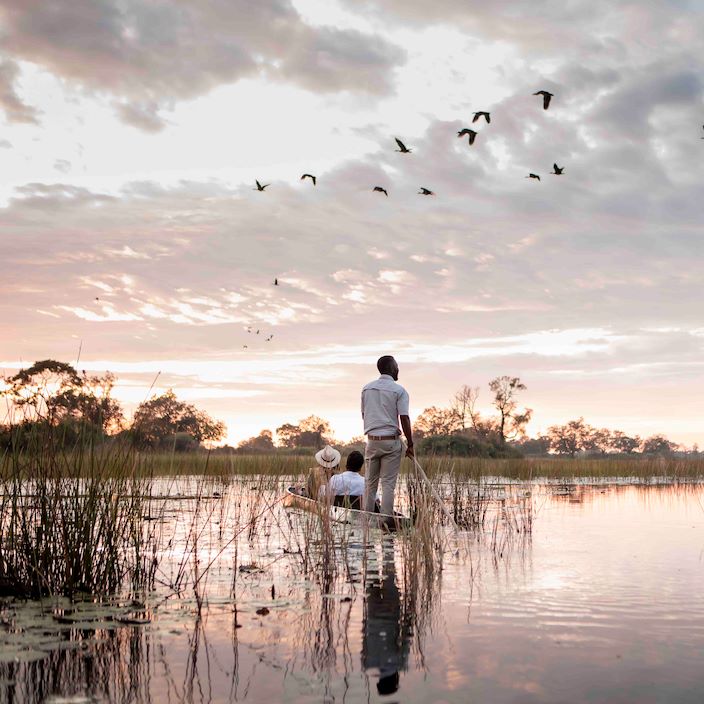 Wilderness Vumbura Plains Botswana Mokoro Activity